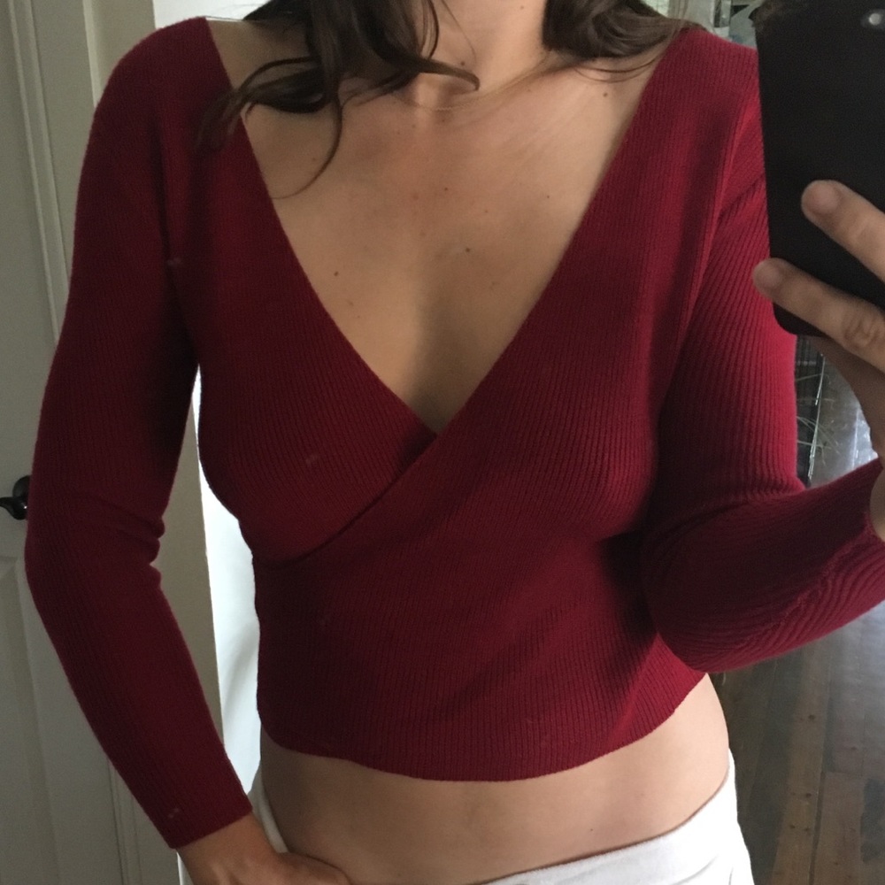 New Topshop Red Sweater